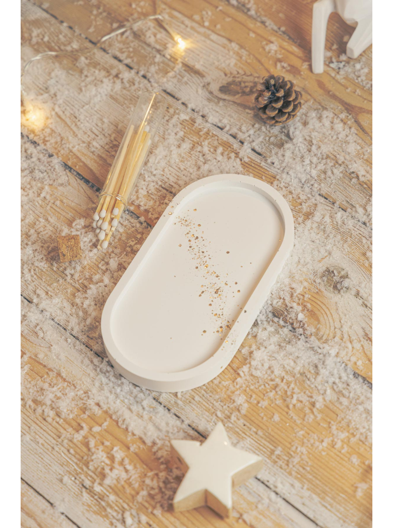 plateau à bougie paillettes