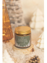 bougie de noël parfumée sapins enneigés