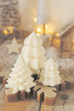 Bougie décorative sapin