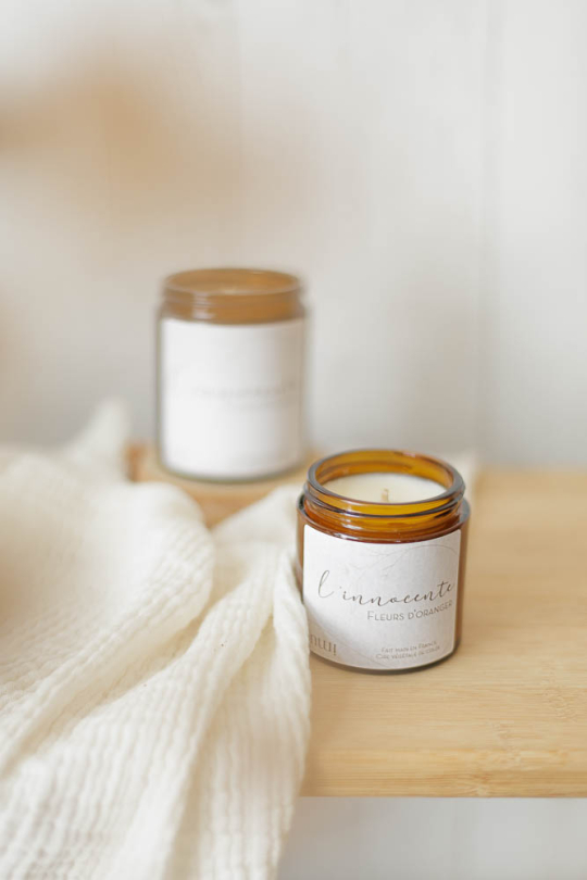 Bougies parfumée fleur d'oranger
