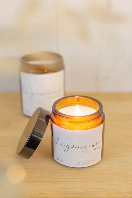 Bougie parfumée figue verte Bougie parfumée figue verte