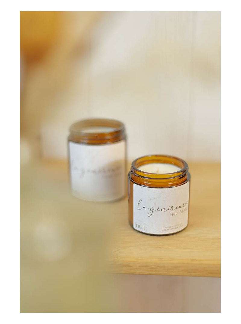 Bougie parfumée figue verte