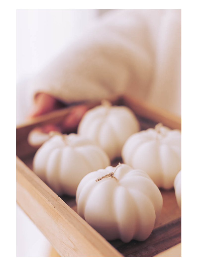bougie décorative citrouille