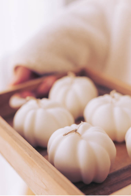 bougie décorative citrouille