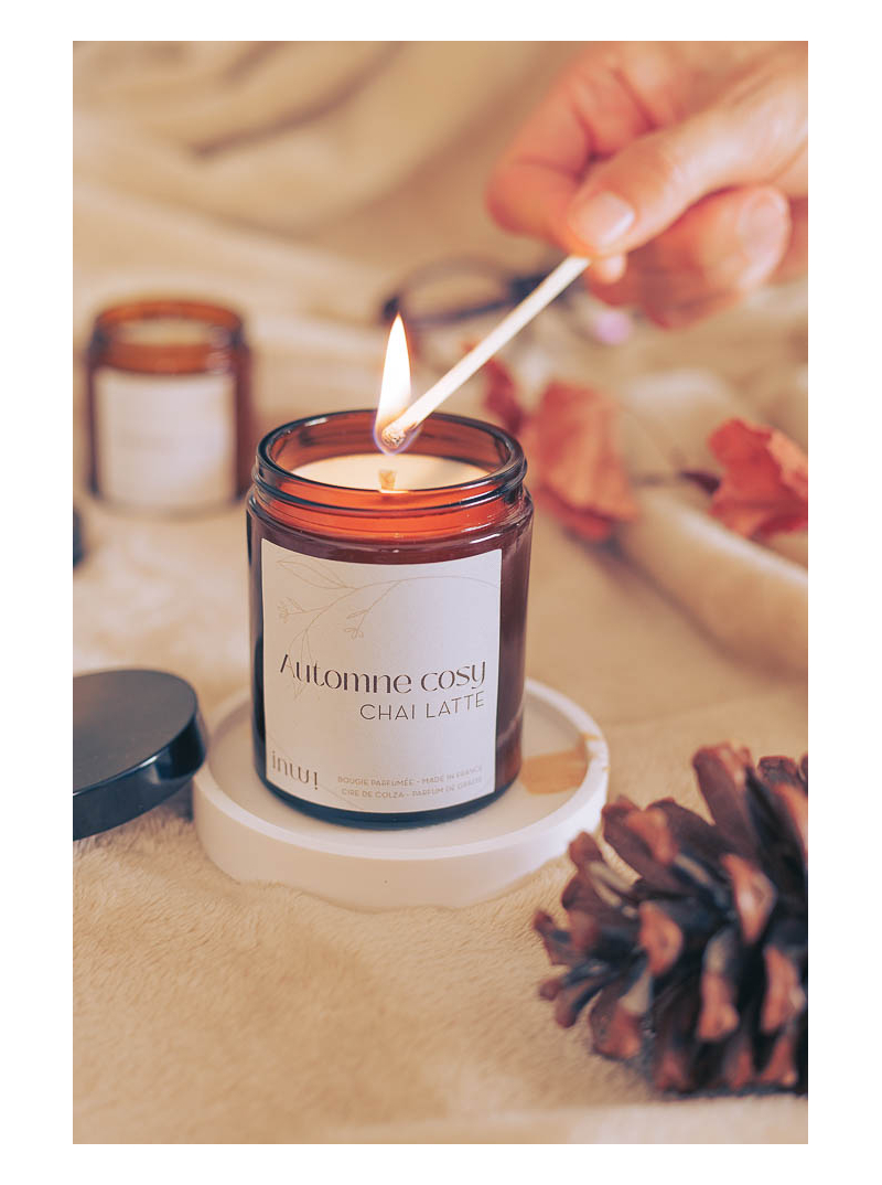 bougie parfumée chai latte