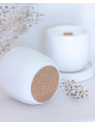 Handmade scented candle cotton flower
