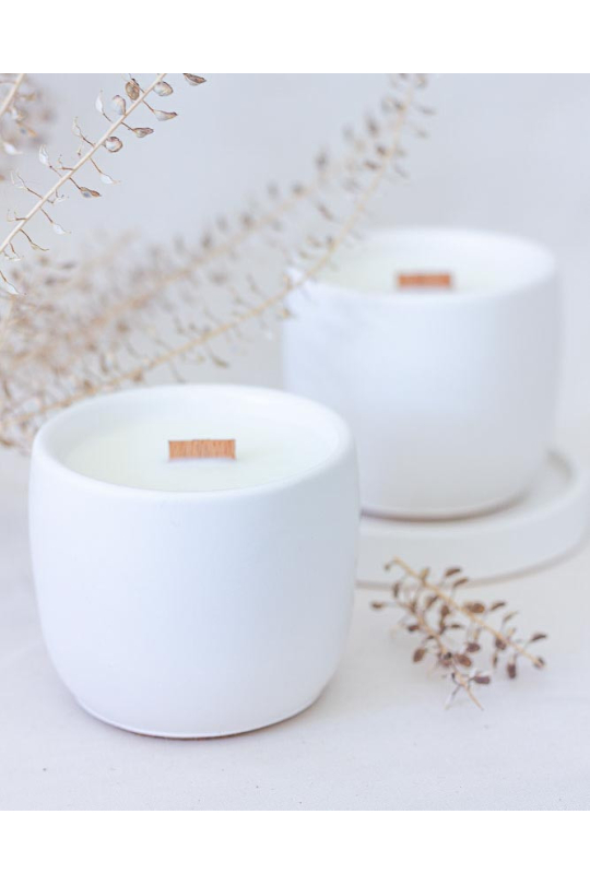 Bougie artisanale Fleur de coton
