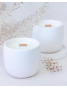 Handmade scented candle cotton flower