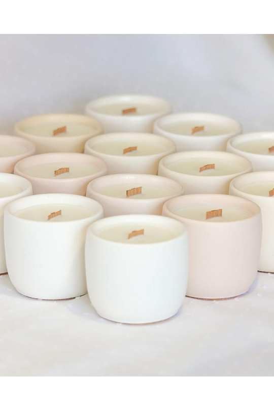 Handmade candle cotton flower