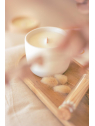 Handmade scented candle cotton flower
