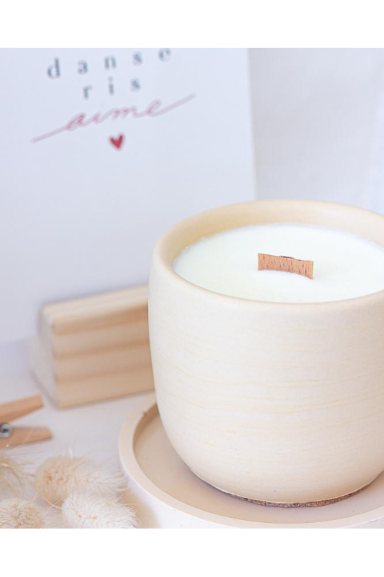 Bougie artisanale parfumée Monoï