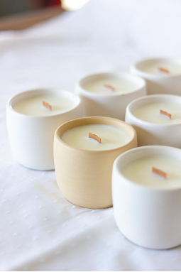 Bougie artisanale parfumée fleur d'oranger