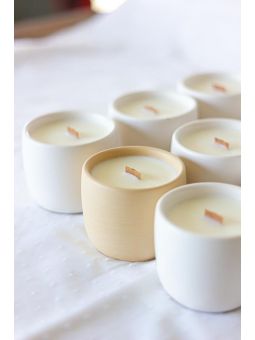 Handmade orange blossom scented candle