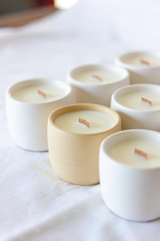 Bougie artisanale parfumée fleur d'oranger