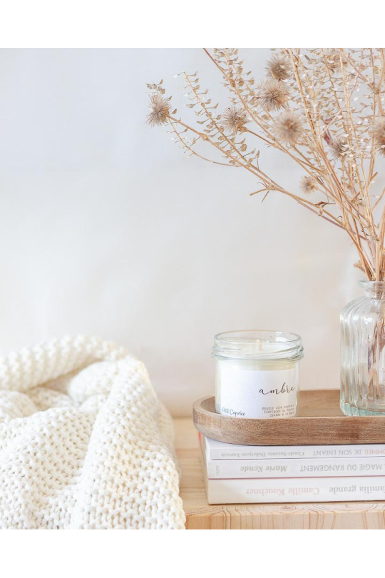 bougie parfum ambre