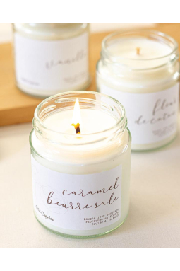 Bougie végétale parfumée caramel beurre salé