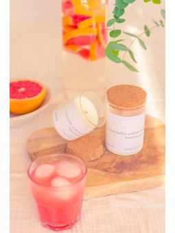 natural candle grapefruit scented
