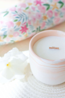 bougie artisanale parfumée pamplemousse