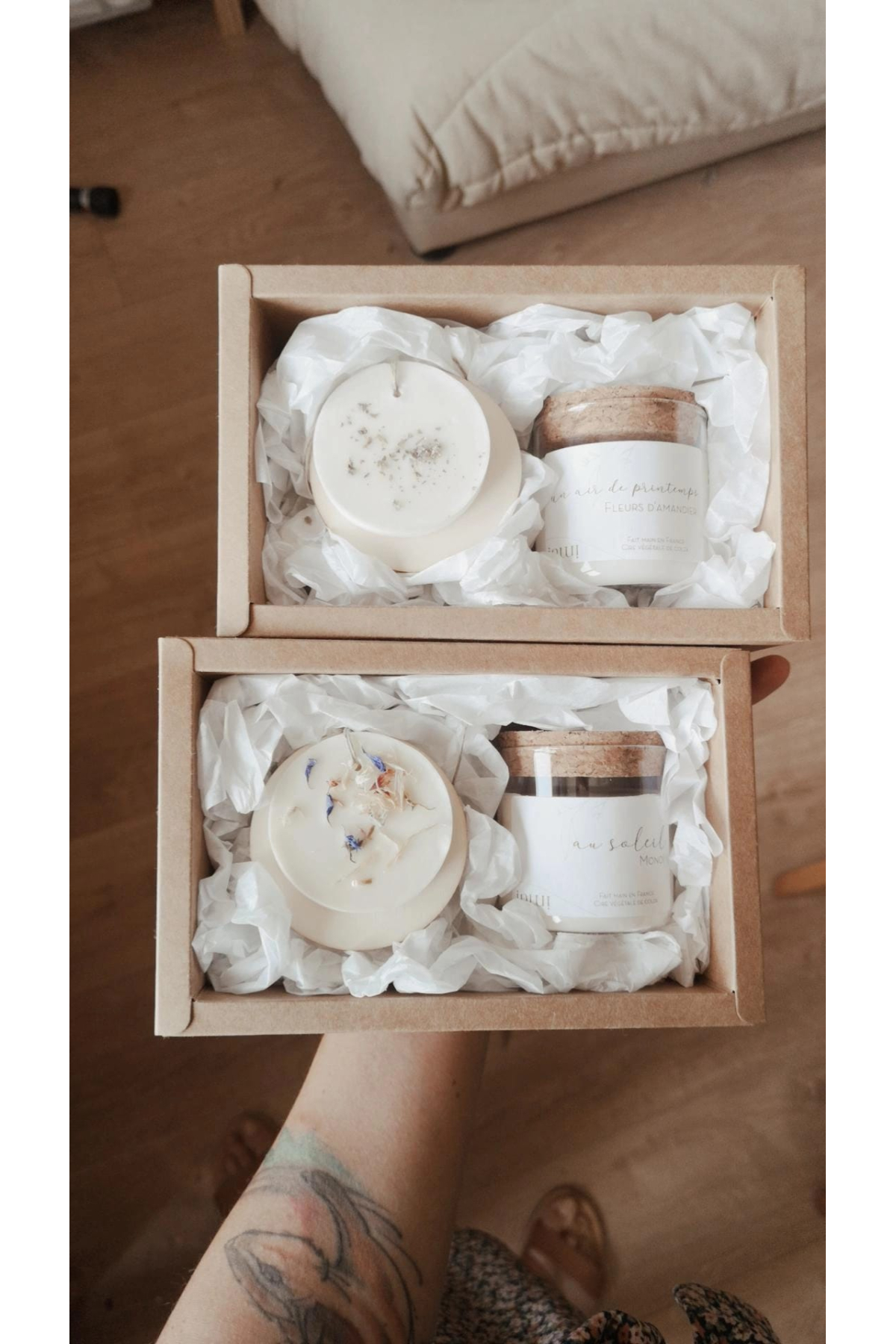 coffret cadeau bougie